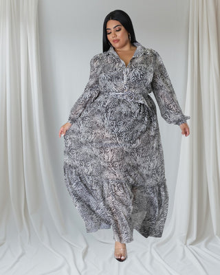 Tulley’s Boutique Graceful Heights Collared Maxi Dress for tall women