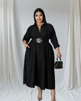 Stylish Black Cotton Dress | Comfort Meets Elegance