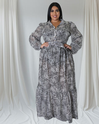 Tulley’s Boutique Graceful Heights Collared Maxi Dress for tall women