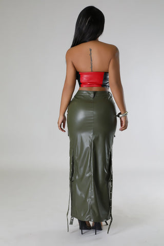 back view of  Speed Queen Strapless Corset Top - Tulleys Boutique