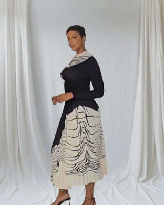 DIVINE ELEGANCE PLEATED SKIRT SET | Modest Sophistication