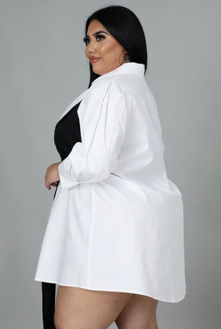 The Bow Statement Shirt Dress