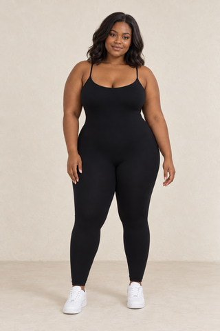 Smooth Intentions Stretch Jumpsuit – Black – alternate view 2
