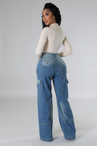 Boss Energy High-Waisted Cargo Jeans