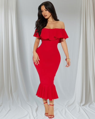Scarlet Siren Red BodyCon Dress