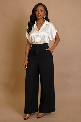 Soirée Noir Jumpsuit from Tulley's Boutique
