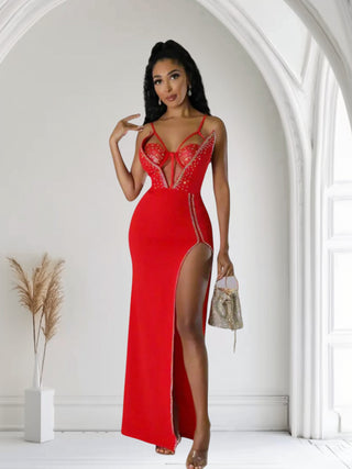 lose up rhinestone sweetheart bustier