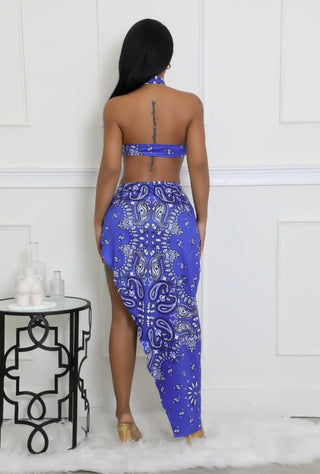 The Heatwave Bandana Cutout Swim Set