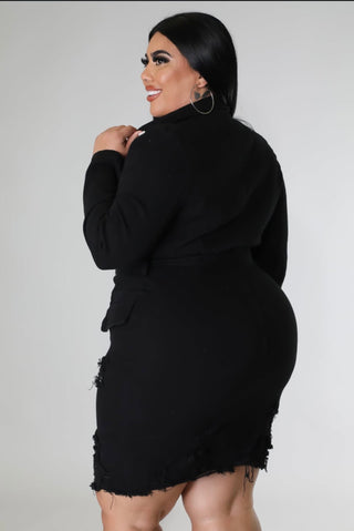 Denim Diva Jacket Dress – Plus Size Perfection, alternate view 9