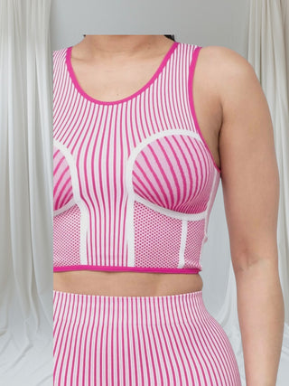 NOVA Optical Illusion Two-Piece Set - Pink Perfection