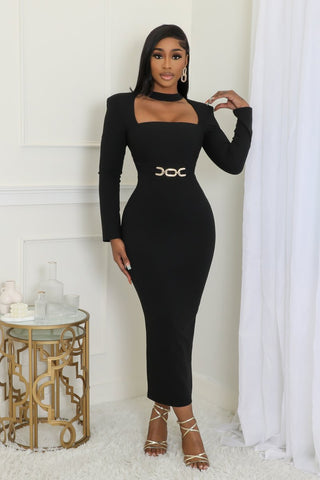 Ebony Glam Maxi Dress