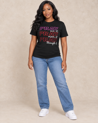Faith Forward | “Pray On It” Inspirational Tee – alternate view 2