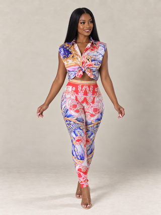 Artisan Print Two-Piece Set | Elevated Casual Luxury from Tulley's Boutique