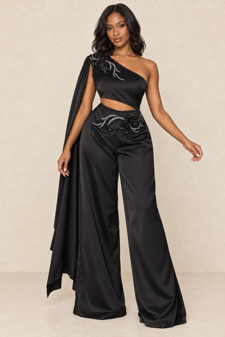 Elegant High Waist Wide Leg Jumpsuit