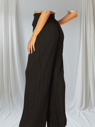 Feeling Free Black WideLegged Pants