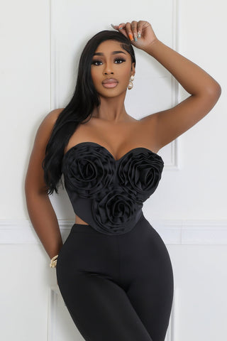 Rose Desire Sweetheart Corset Top