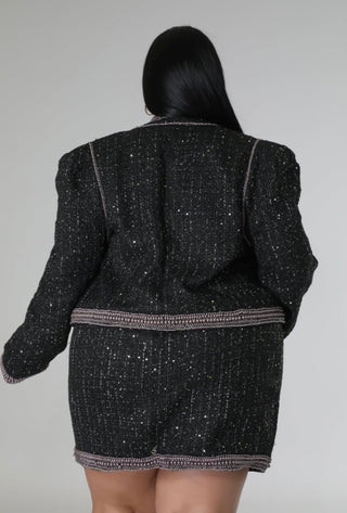 The Executive Sparkle Skirt Set