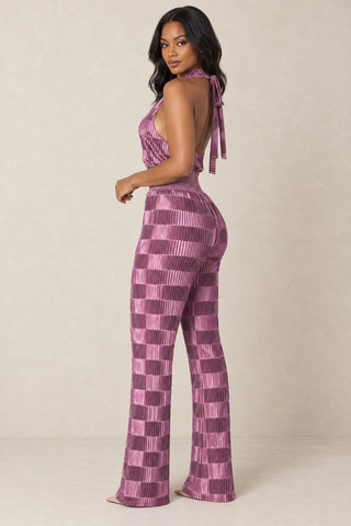 The Rose Allure Halter Jumpsuit – alternate view 3
