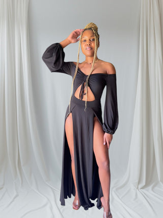 Black Envy Cutout Maxi Dress - Tulleys Boutique