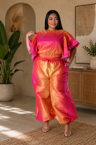 Sunset Glow Ombre Pant Set