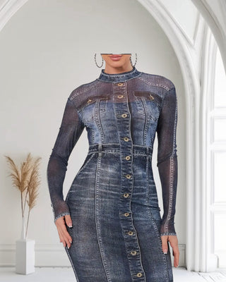 Sophisticated Vybez Midi Dress