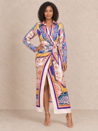 Sweet Melody Boho Wrap Maxi Dress