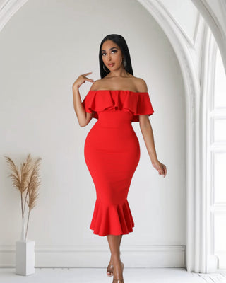 Scarlet Siren Red BodyCon Dress