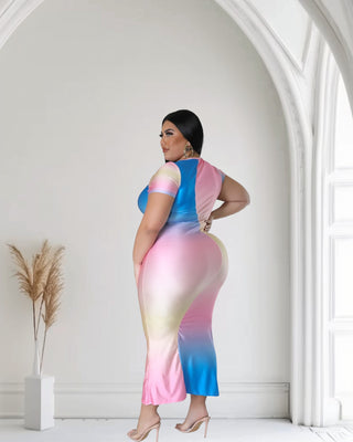Cotton Candy Skies Maxi Dress