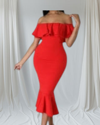 Scarlet Siren Red BodyCon Dress