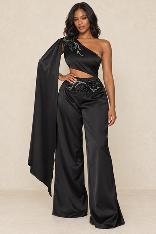 Elegant High Waist Wide Leg Jumpsuit