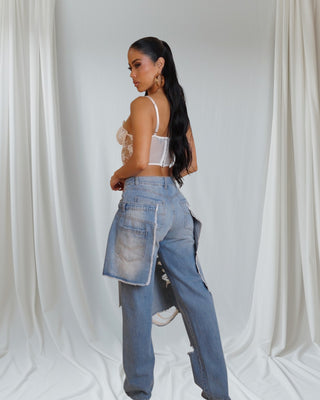 Avant-Garde Layered Denim Jeans | Redefine Your Style