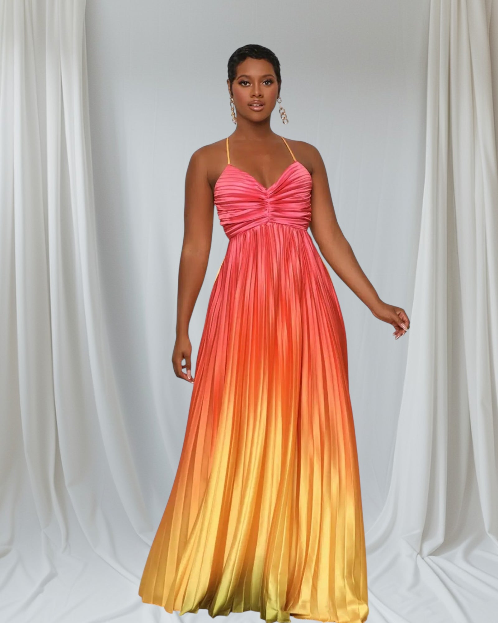 Moment of Truth Ombre Pleated Maxi Dress | Sunset Gradient Formal Dress | Tulley's Boutique Tulleys Boutique Moment of Truth Ombre Pleated Maxi Dress | Sunset Gradient Formal Dress | Tulley's Boutique Tulleys Boutique