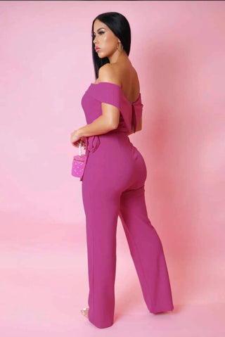 Alice Off the Shoulderink Jumpsuit - Tulleys Boutique