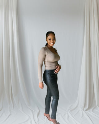 LUXE LEATHER-LOOK LEGGINGS | PERFECT FIT TECHNOLOGY