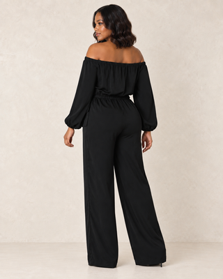 Midnight Elegance Satin Jumpsuit – alternate view 3