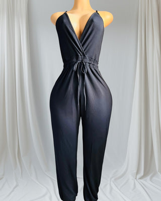 Mystique Allure Black Jumpsuit for Women