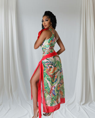 FLORAL PARADISE ELEGANCE SWIMSUIT | VACATION-READY STATEMENT PIECE