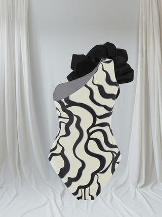 Womens One-Shoulder Swimsuit