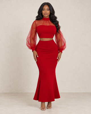 Burgundy Reign Mesh Set – alternate view 2