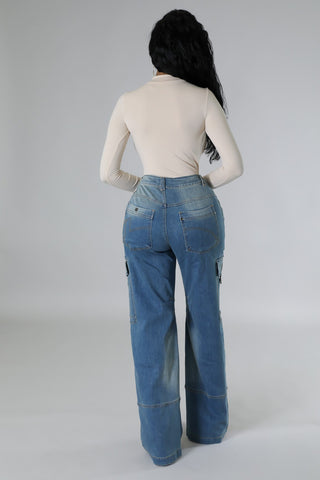 Boss Energy High-Waisted Cargo Jeans