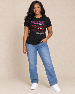 Faith Forward | “Pray On It” Inspirational Tee – alternate view 3