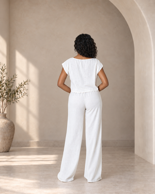 Tall Girl Linen Dream | Two Piece Pants Set