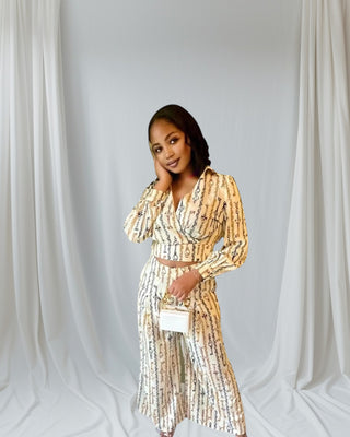 Janea Wide Legged Pants Set