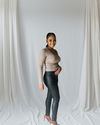 LUXE LEATHER-LOOK LEGGINGS | PERFECT FIT TECHNOLOGY