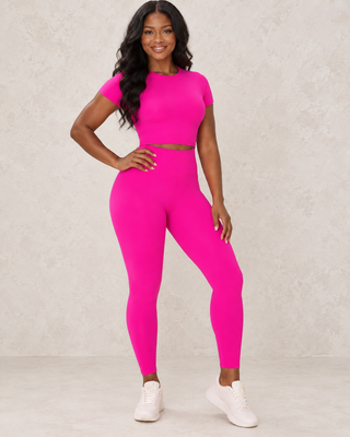 Neon Pink Workout Set from Tulley's Boutique