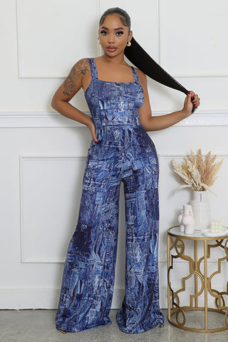 Elegant zipper closure wide leg jumpsuit for women