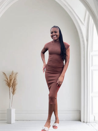 Justine Brown Midi Dress