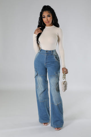 Boss Energy High-Waisted Cargo Jeans