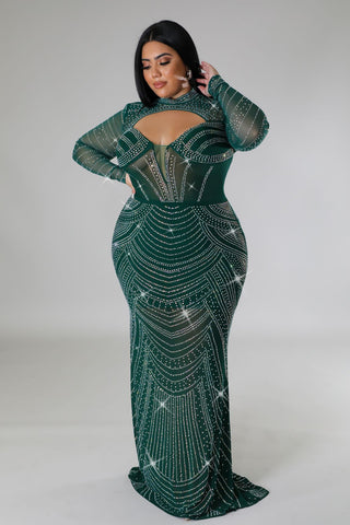 Glamorous One Evening Gown - Tulleys Boutique