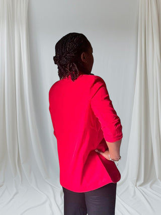 CLASSIC RED POWER BLAZER | CONFIDENCE IN EVERY STITCH